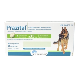 Prazitel XL - Antiparasitic for Large Adult Dogs 20 Tablets