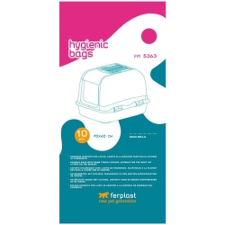 FPI 5363 - 10 Hygienic Cat Litter Bags with Ties 70x40 cm