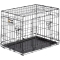 Dog-Inn 60 - Folding Metal Kennel for Small Dogs with Adjustable Divider 64.1 x 44.7 x h 49.2 cm
