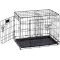 Dog-Inn 60 - Folding Metal Kennel for Small Dogs with Adjustable Divider 64.1 x 44.7 x h 49.2 cm
