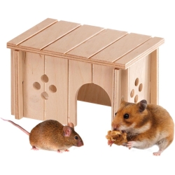 Sin 4642 - Eco-friendly house for hamsters and small rodents 14.5 x 9.5 x h 8.5 cm