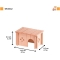 Sin 4642 - Eco-friendly house for hamsters and small rodents 14.5 x 9.5 x h 8.5 cm