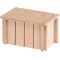 Sin 4642 - Eco-friendly house for hamsters and small rodents 14.5 x 9.5 x h 8.5 cm