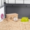 Sin 4641 - Eco-friendly Ventilated Wooden House for Hamsters and Small Rodents 12.5 x 7.5 x 7 cm