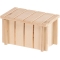 Sin 4641 - Eco-friendly Ventilated Wooden House for Hamsters and Small Rodents 12.5 x 7.5 x 7 cm