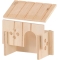 Sin 4641 - Eco-friendly Ventilated Wooden House for Hamsters and Small Rodents 12.5 x 7.5 x 7 cm