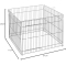 Educational Playpen - Foldable Transformable into a Barrier for Puppies, Black, 80 x 80 x h 62 cm