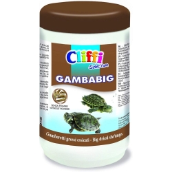 Cliffi Gambabig Shrimp - Simple food for large ornamental water turtles 130 gr