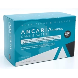 Ancaria Omega - Complementary feed for dogs and cats with dermatosis and hair loss 120 tablets