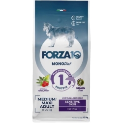 Forza 10 Mono Diet Adult Medium Maxi Sensitive Skin Fish - Complete food for adult dogs 10 kg