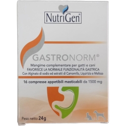 Gastronorm - Complementary feed for cats and dogs for gastrointestinal function 16 tablets