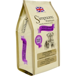 Senior Light Adults Chicken and Brown Rice - Complete food for senior or overweight dogs 2 kg