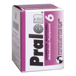 Pralen - 70 Chewable Tablets Veterinary Antiparasitic for Dogs and Cats