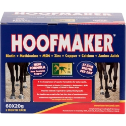 Hoofmaker - Hoof health supplement for horses, ponies, and foals, 60 sachets of 20 g each.