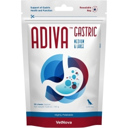 Adiva gastric medium & large - Complementary chewable food for dogs and cats 30 chews