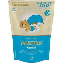 Multiva Hairball - Complementary feed for cats 45 chews