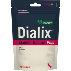 Dialix bladder control plus - Complementary chewable food for dogs with urinary support 60 chews