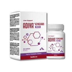 Adiva Hepaguard Medium - Complementary feed for liver function in dogs and cats 30 chews