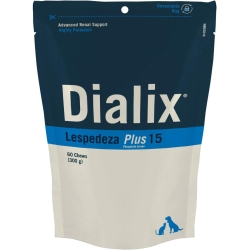Dialix Lespedeza Plus 15 - Complementary feed to support kidney function 60 chews