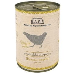 B.A.R.F. Chicken Minced with Sweet Potatoes and Asparagus - Complete Dog Food 400g