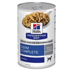 Prescription Diet Derm Complete - Wet food for adult dogs with skin problems and intolerances 370 g