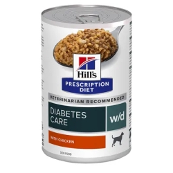 Prescription Diet w/d Chicken - Complete dietetic food for diabetic dogs and weight control 370g