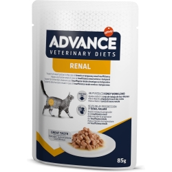 Advance Veterinary Diets Renal Chicken - Complete dietetic food for adult cats with renal problems 85 g