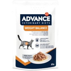 Advance Veterinary Diets Weight Balance - Complete dietetic food for adult cats for weight reduction 85 g