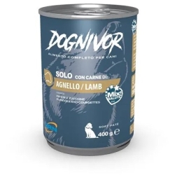 Dognivor Lamb, Potatoes and Zucchini - Complete single-protein wet food for dogs 400g
