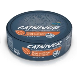 Catnivor Salmon - Wet food for cats 80g