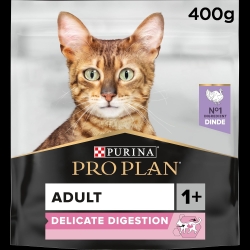 Purina Pro Plan Delicate Turkey - Complete food for adult cats with sensitive digestion 400g