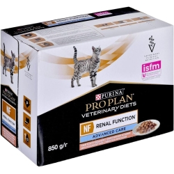 Purina Proplan NF Salmon - Dietary wet food for cats with renal insufficiency 850 g