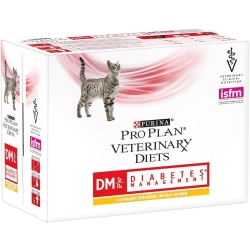 Purina Proplan Diet DM Chicken - Complete dietetic food for adult cats with diabetes 850 g