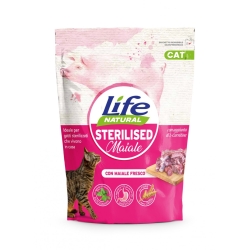 Life Natural Sterilized Pork - Complete food for sterilized cats 800g