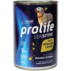 Sensitive adult Reindeer & Potatoes - Complete food for sensitive adult dogs of medium and large breeds 400 g