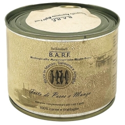 B.A.R.F. Minced Fish and Beef - Complete food for dogs and cats 200g