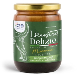 Cliffi Le Nostre Delizie Maremma Pork with Apple and Rhubarb - Complete dog food 80g