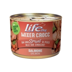 Life Dog Mixer Crocc Salmon - Complementary food for dogs to be mixed with dry foods 150 g
