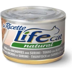 Life Cat Natural Tuna with Anchovies and Surimi - Wet Cat Food 150g