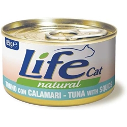 Life Cat Natural Tuna with Squid - Wet Food for Cats 85g