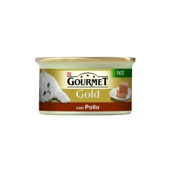 Purina Gourmet Gold Pate Chicken - Complete food for adult and lactating cats 85g