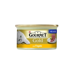 Purina Gourmet Gold Mousse Liver - Complete food for adult cats 85g
