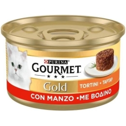 Purina Gourmet Gold Chicken Cakes - Complete food for adult cats 85g