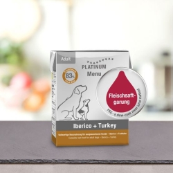 Dog Menu Iberian Pork and Turkey - Complete food for adult dogs 375 gr