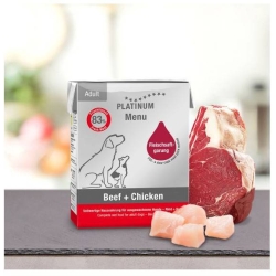 Beef and Chicken Dog Food - Complete Food for Adult Dogs 375g