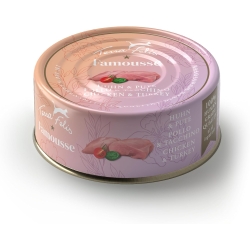 Chicken and Turkey - Complete wet food for adult cats 80g
