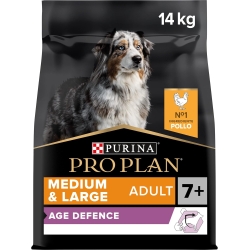 Purina Pro Plan Age defense Medium & Large Adult 7+ with Chicken - Complete food for dogs 14 kg