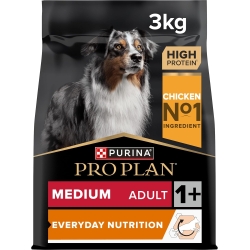 Purina Proplan Everyday Nutrition Medium Adult 1+ with Chicken - Complete food for dogs 3 kg