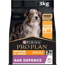 Purina Pro Plan Age Defense Medium & Large Adult 7+ with Chicken - Complete food for dogs 3 kg