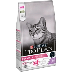 Purina Pro Plan Delicate Adult 1+ al Tacchino - Alimento completo per gatti con digestione sensibile 1,5 kg